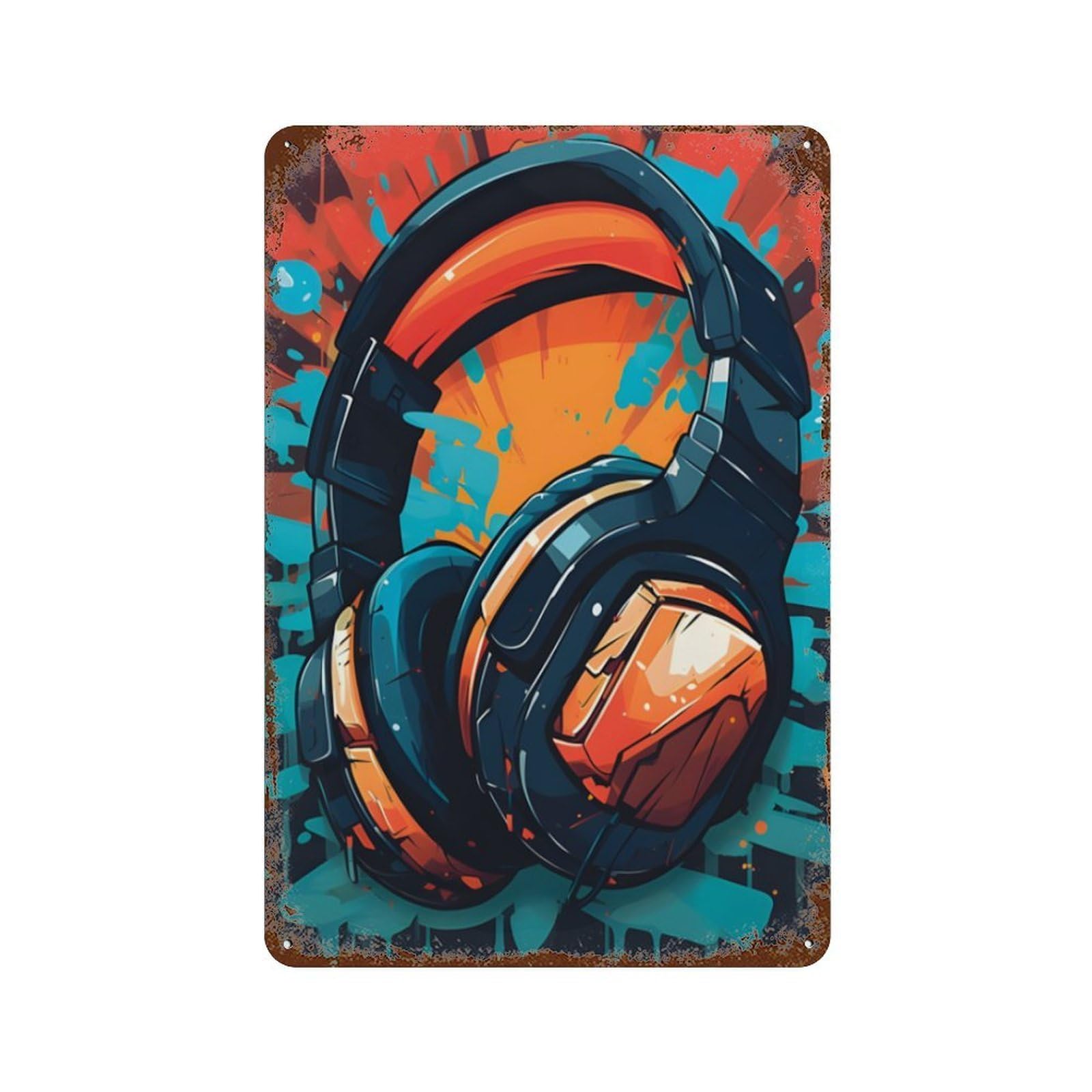 xiaoxiaoshen Gamer Watercolor 2 Wall Decor Art Metal Tin Poster Modern Home Decor Art Home Bar Shop Decorations Vintage Sign 30x20cm