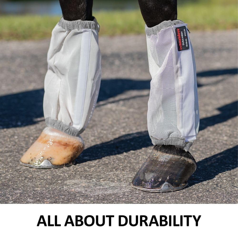 Schneiders Dura-Mesh II Non-Fitted Horse Fly Boots | Set of 4 | Protection & Durability | 1000D Mesh | 70% UV Shielding