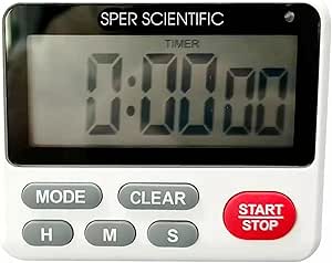 Amazon.com: Sper Scientific 24-Hour Digital Lab + Kitchen Timer with ...