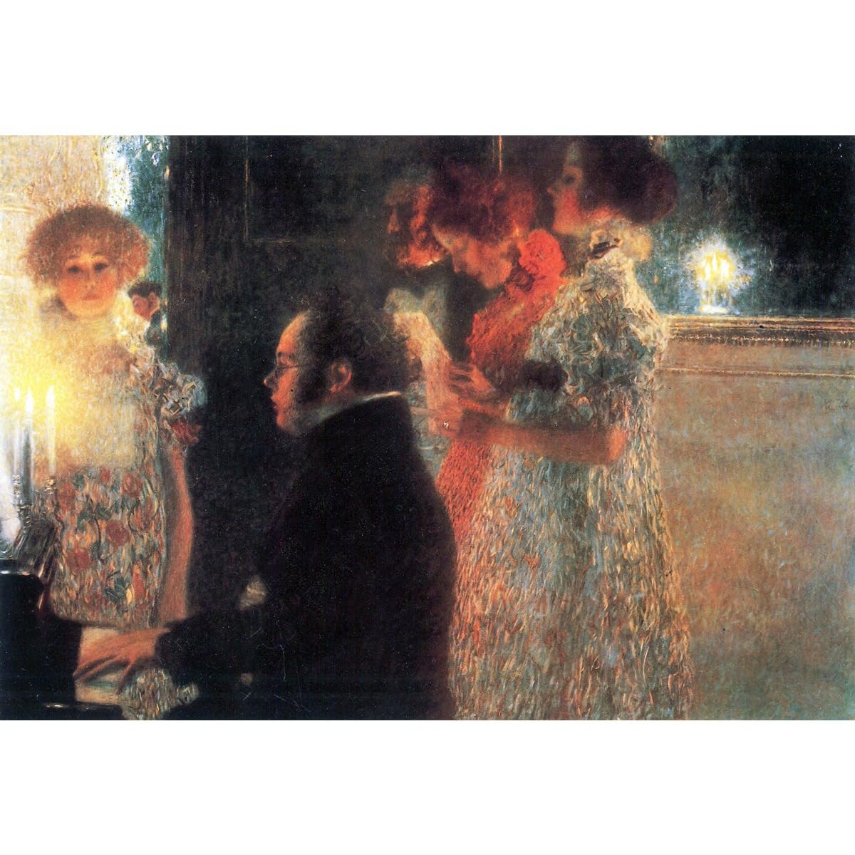 Poster Klimt Schubert au piano impression premium grand format - 2