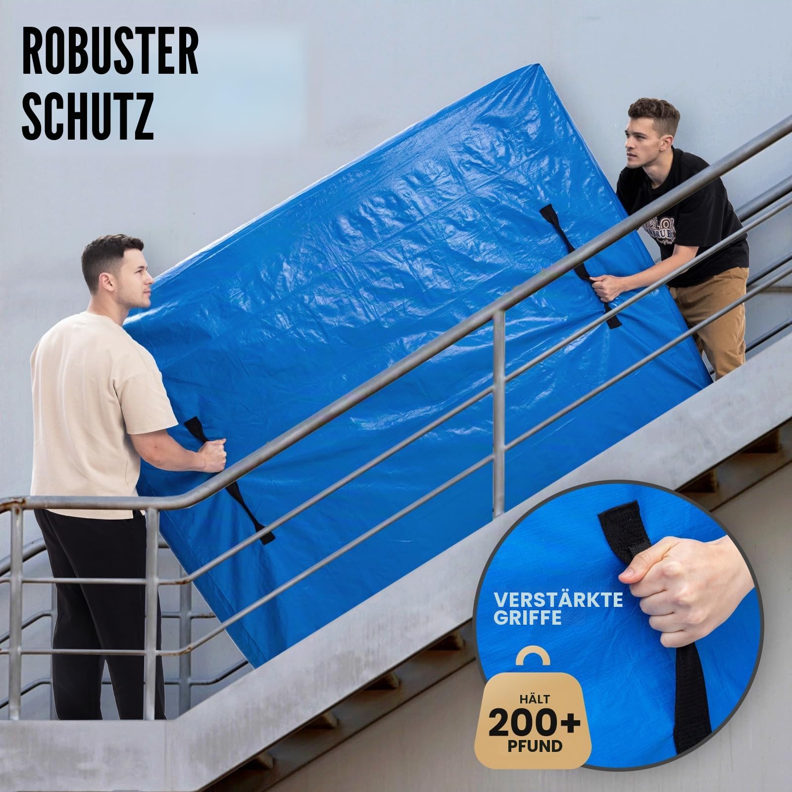 TAILI Matratzenaufbewahrungsbeutel für extra große Matratzen, Umzugstaschen für Matratzen,Matratzenschoner(KÖNIGIN)