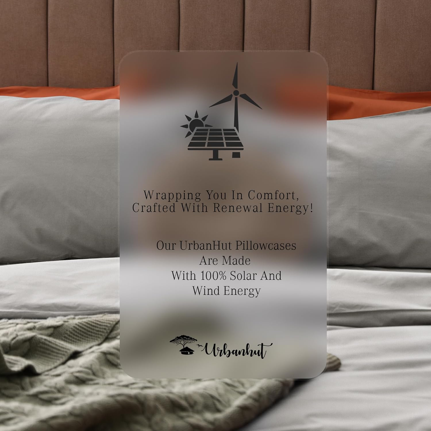 URBANHUT 100% Cotton Pillowcases, King Size, Ultra Soft Pillow Case, 20x36 Inches Set of 2, Hotel Quality Premium Cooling Pillow Cases - Silver Grey - Image 8