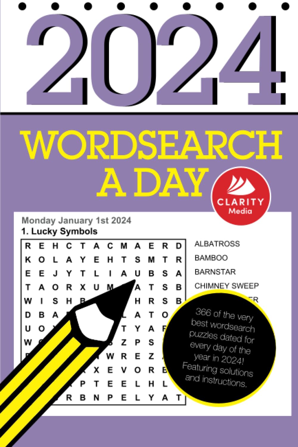 Wordsearch a Day 2024: Featuring 366 word search puzzles