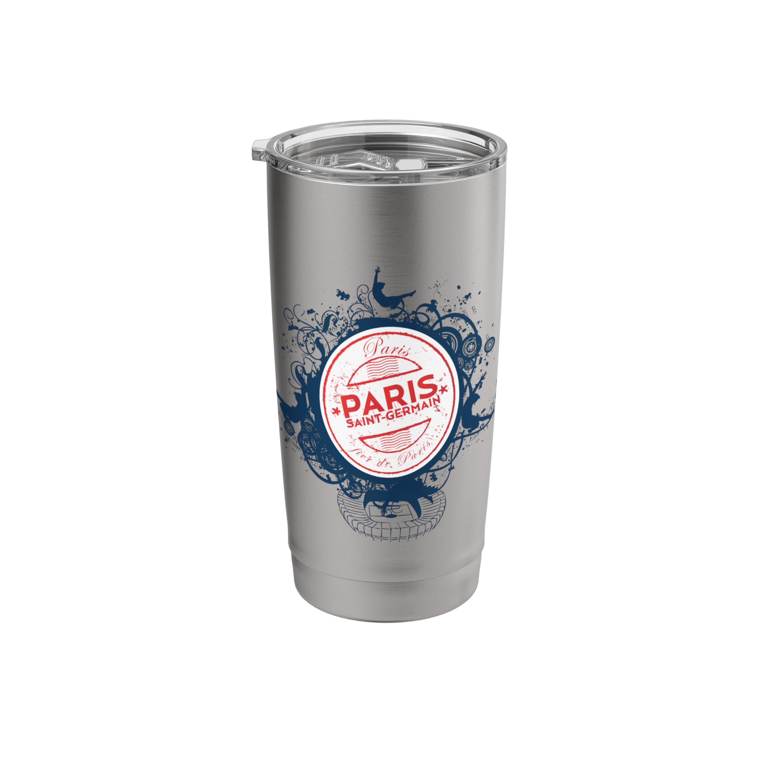 Trendy Paris Saint Germain Circle Crest Stainless Steel Insulated Tumbler