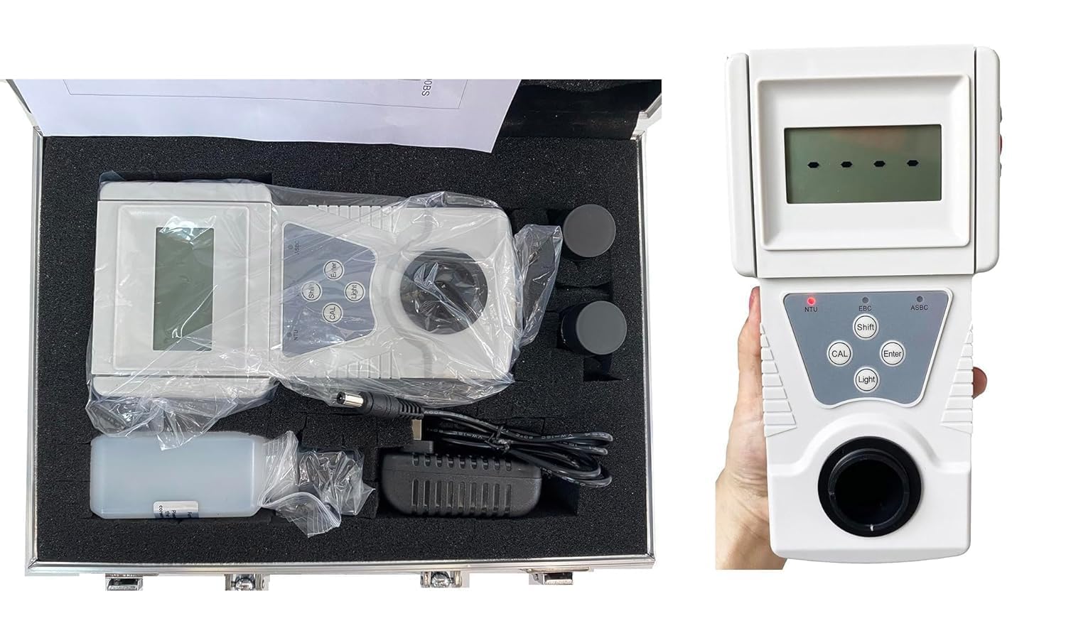 Turbidity Tester Turbidity Meter Analyzer for Turbidity Measurement in Power Plants Waterworks Life Sewage Treatment Plants with Standard Turbidity Solution Range 0-200NTU