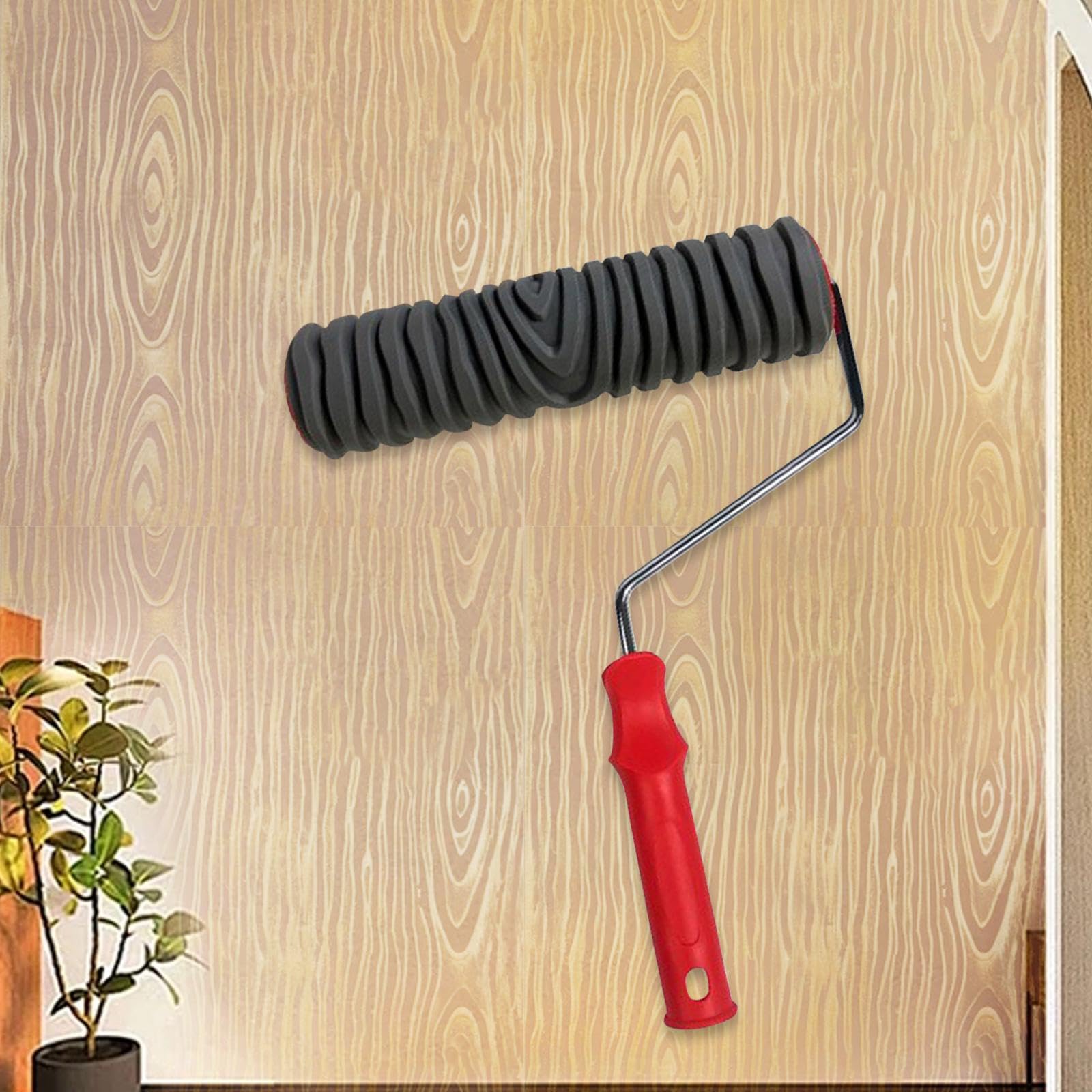 Rullo per pittura da parete in gomma di alta qualità, facile da usare per pareti lisce, perfetto per decorazioni domestiche e progetti fai da te