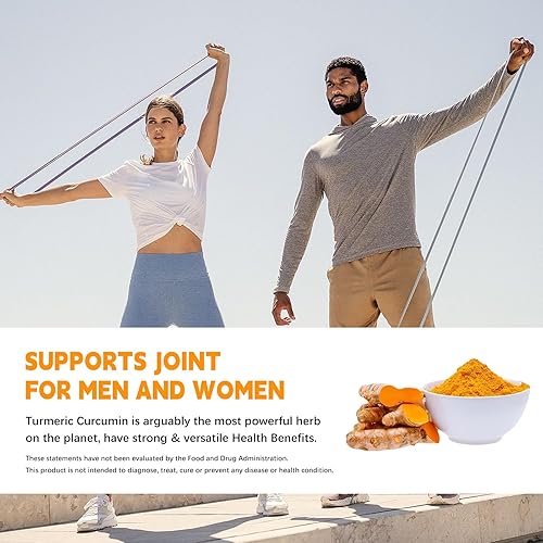 Miniatura 13 de Suplemento de curcumina de cúrcuma con pimienta negra y botánicos bioactivos, cúrcuma, jengibre, berberina, canela de Ceilán, suplemento premium