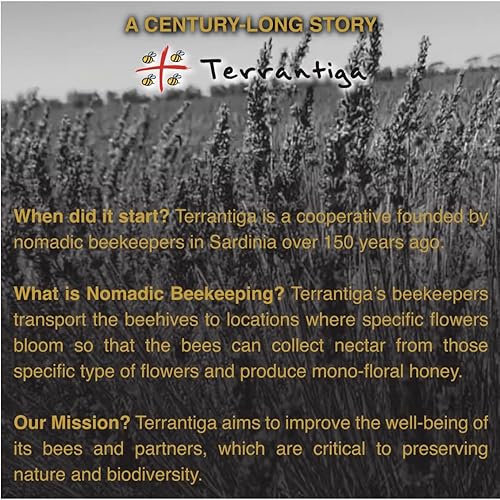 Miniatura 5 de Corbezzolo - Miel cruda  Árbol de fresa silvestre, miel artesanal de Cerdeña, Italia  (8.82oz) 8.8 onzas