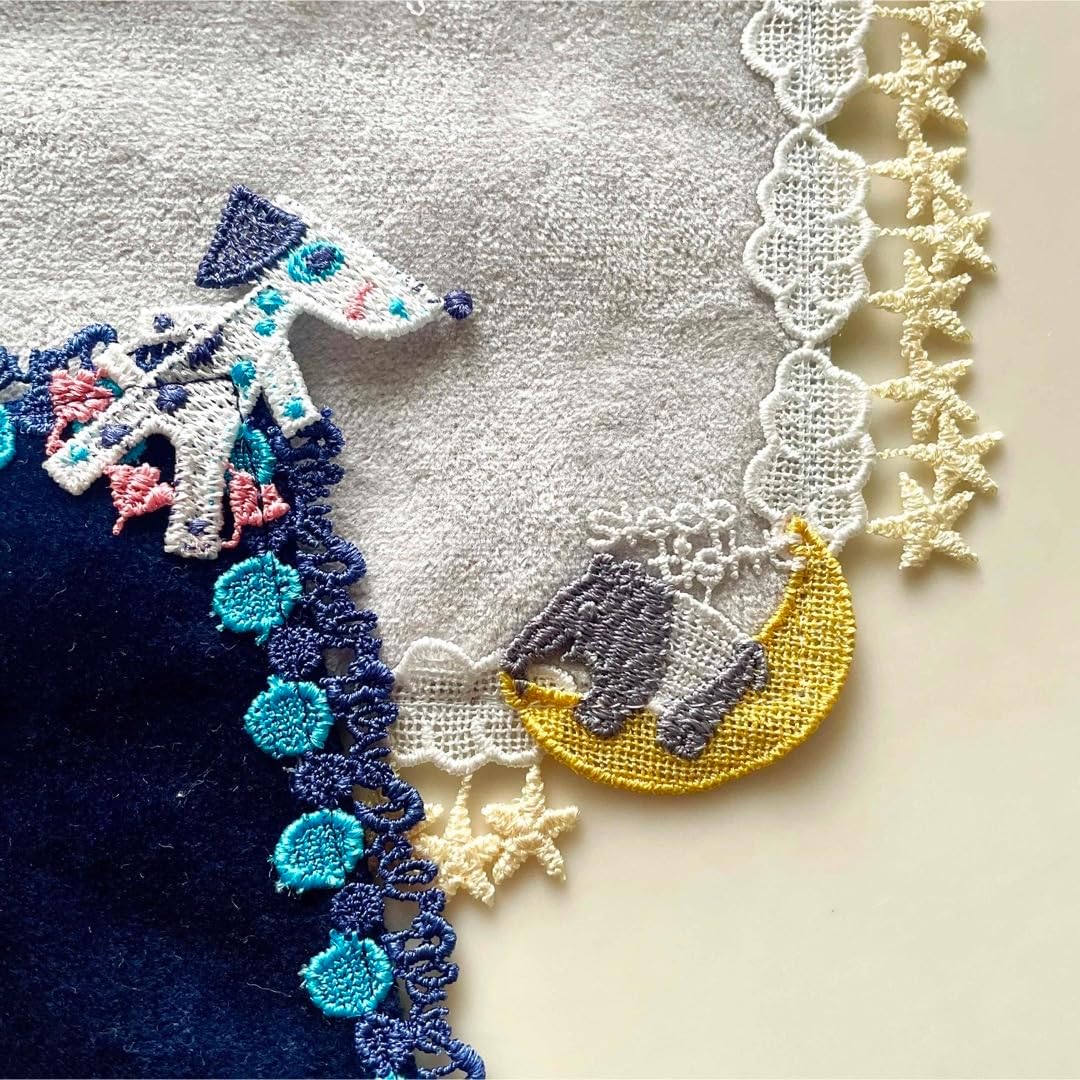 近沢レース ムスカリ タオルハンカチ セット 近沢レース ムスカリ