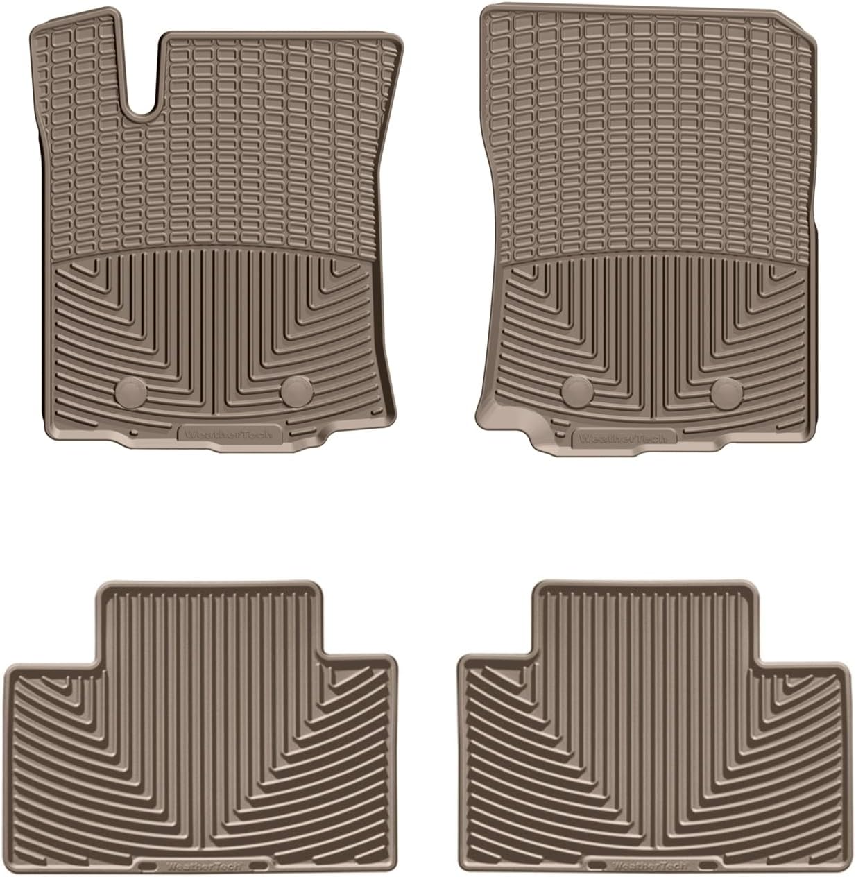 WeatherTech All-Weather Floor Mats for Toyota Tacoma 1st & 2nd Row (W378-W136), Black