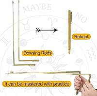 Vista 6 de Kit de radiestesia de tablero de péndulo con 3 piezas de tablero de habla espiritual, 1 collar de péndulo de cristal de mensaje metafísico, 2