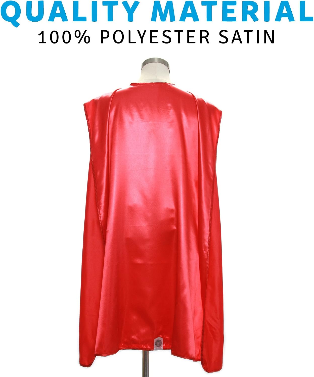 Everfan Adult Superhero Cape | Superhero Capes For Adults | Satin Costume Cape