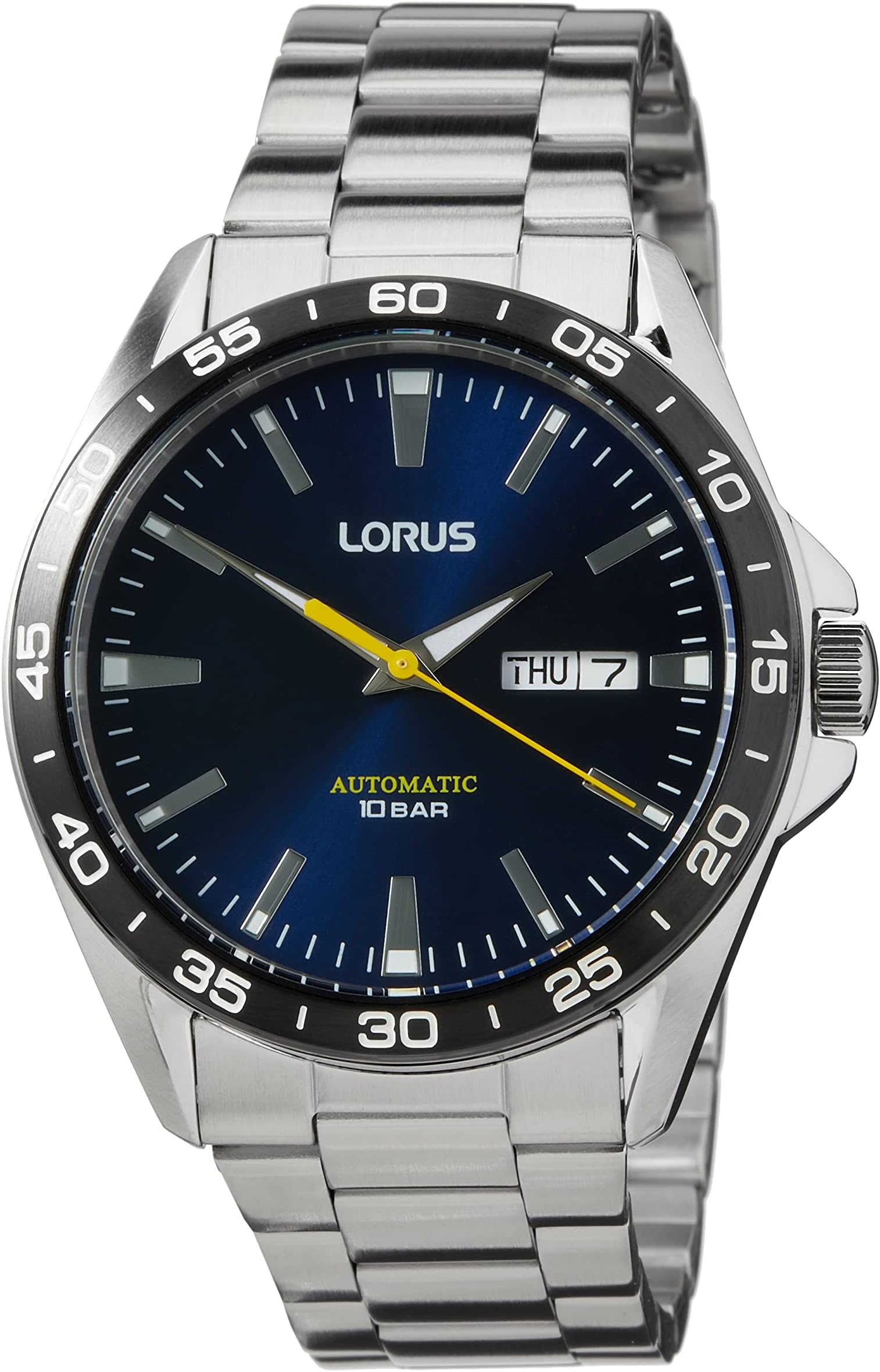 Montre Lorus RRS85TX9-LNP Acier Inoxydable Homme - Quartz Blanc - Neuf Sans étiquette
