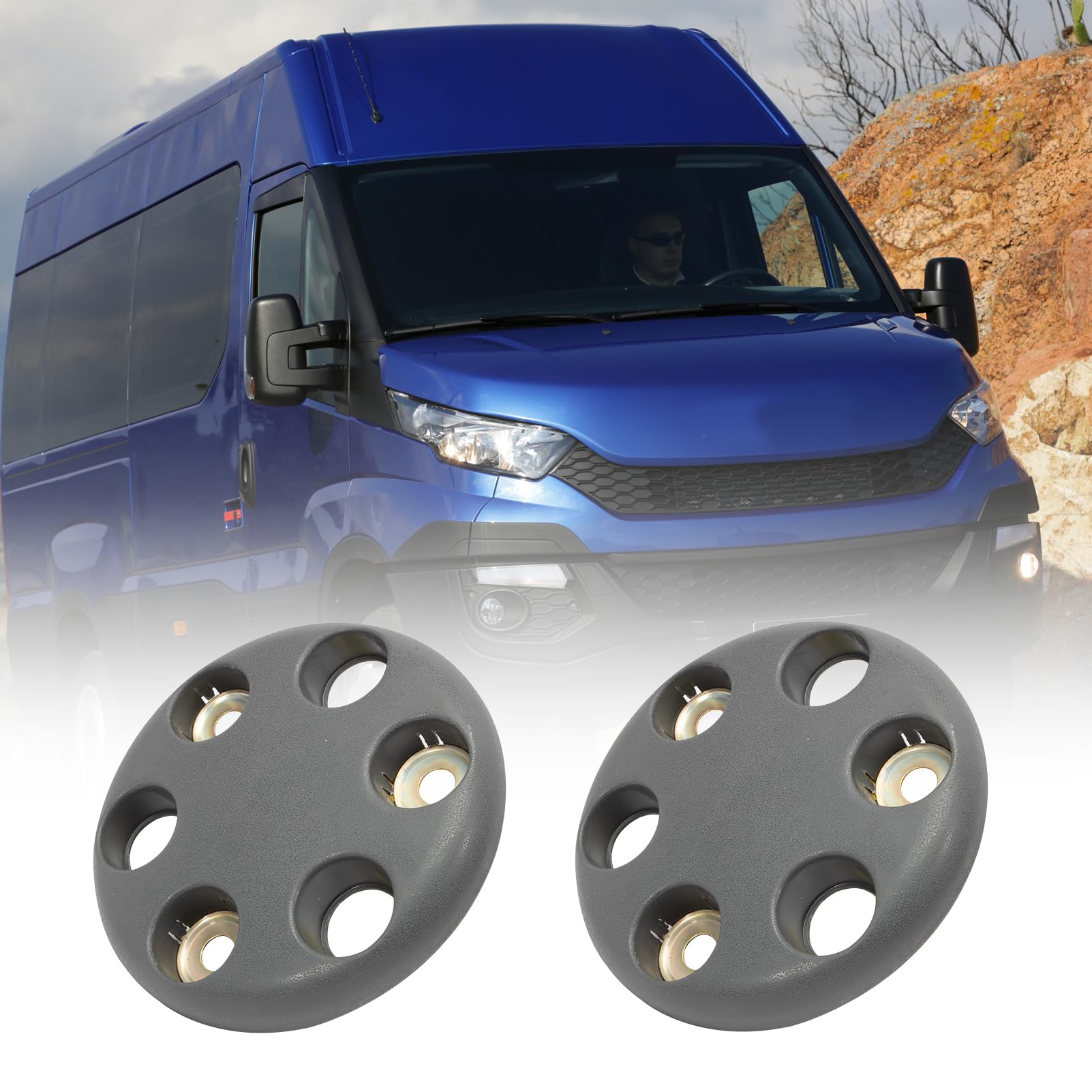 2X Enjoliveurs Roue pour Enjoliveur Auto Daily 1989-2013 93824452 Rechange Enjoliveur