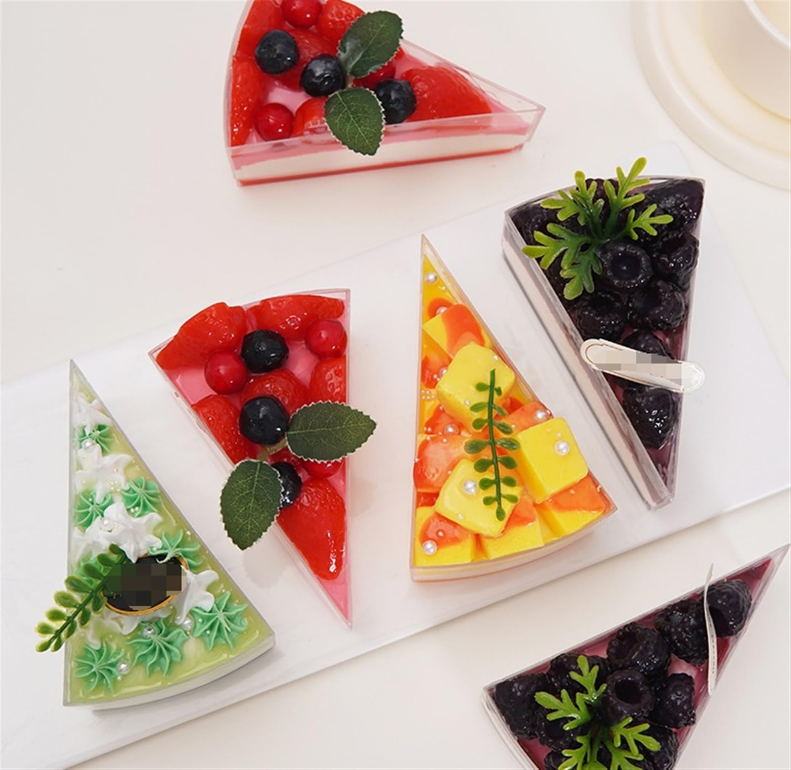 6-pack Kunstmatige Taart Nep-cupcake, Taart Geassorteerd Gemengd Nep-taartmodel, Kunstmatige Cupcakes voor Decoratie Display Rekwisieten Huis Keuken Decor (C