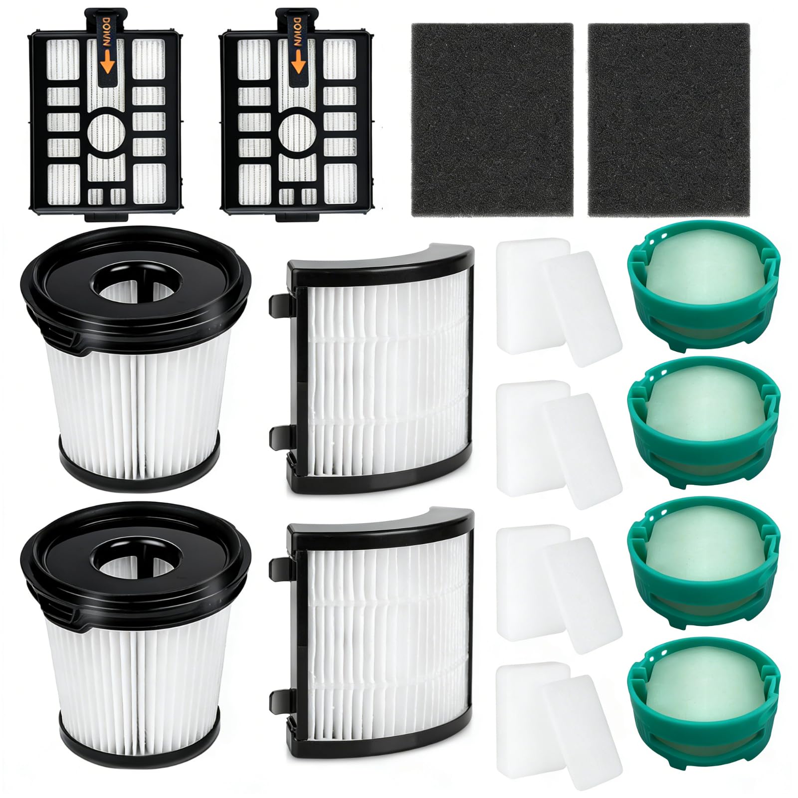 Kit de Filtres pour Shark IW3510UK、IW3611UKT、IW3612EU IW3612EUT Filtre HEPA