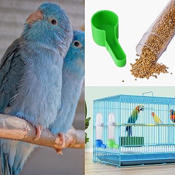 2 PCS Bird Waterer Feeder Automatic Bird Feeder Water Dispenser Hanging Feeding Water Bottles Bird Drinkers for Parrot Budgies Parakeet Cockatiels