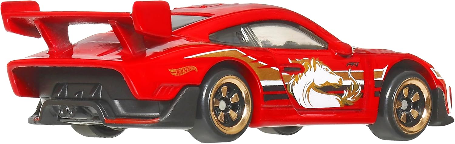 Hot Wheels JNF49 Silver Series Porsche 935 Ride On Toy Mini Car Ages 3+ Red