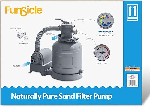 Vista 16 de Funsicle Bomba de filtro de arena de caudal de 1600 GPH