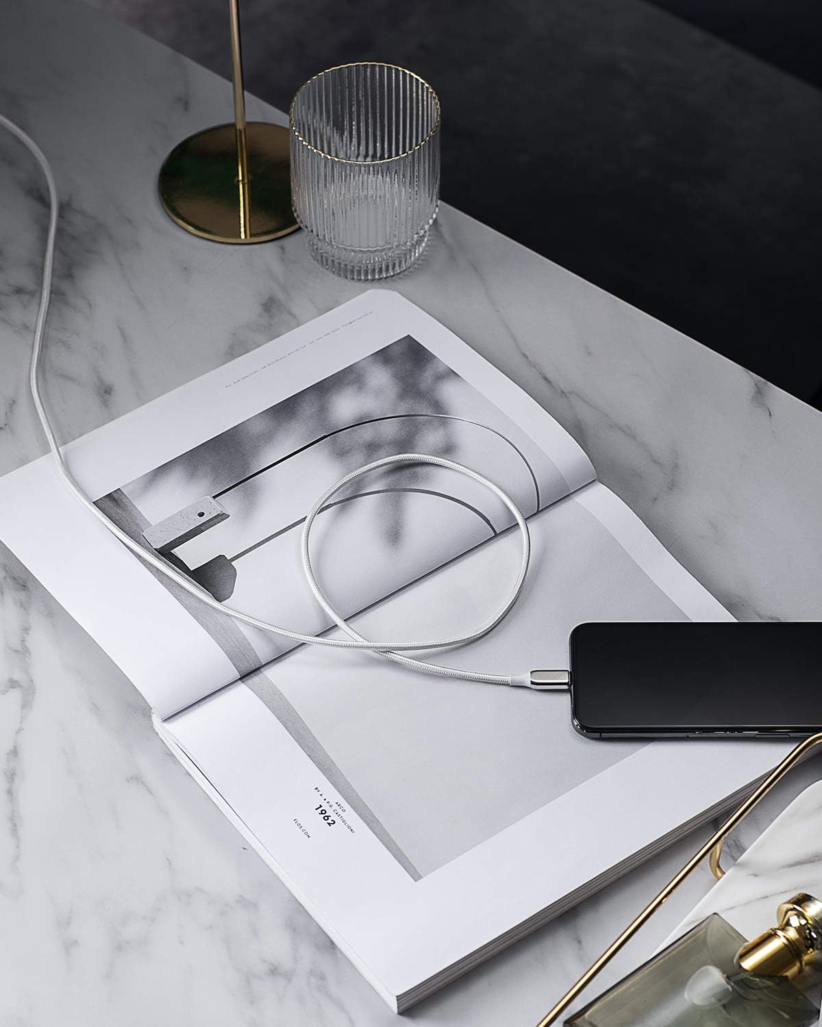 Get Discount Offer Anker Powerline+ III Lightning to USB A Cable, (3ft MFi Certified), USB Charging/Sync Lightning Cord Compatible with iPhone 11 / Xs MAX/XR/X / 8/7 / iPad and More (Silver)