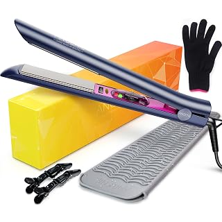 ANGENIL Professional Titanium Straightener Straightener (Black)