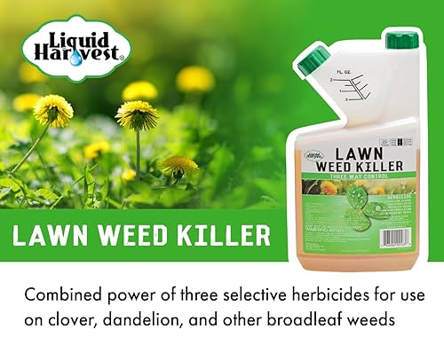Miniatura 2 de Liquid Harvest Herbicida concentrado de amplio espectro, 32 onzas, control de tres vías, contiene 2,4-D, MCPA y Dicamba, mata las malas hierbas de