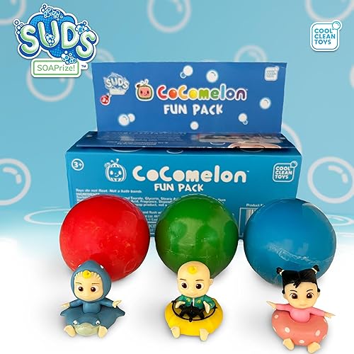 Miniatura 3 de Bolas de jabón para niños con juguetes en el interior, paquete de 3 incluye Ducky JJ, Captain Tomtom y Dino Cody, paquete divertido de Cool Clean