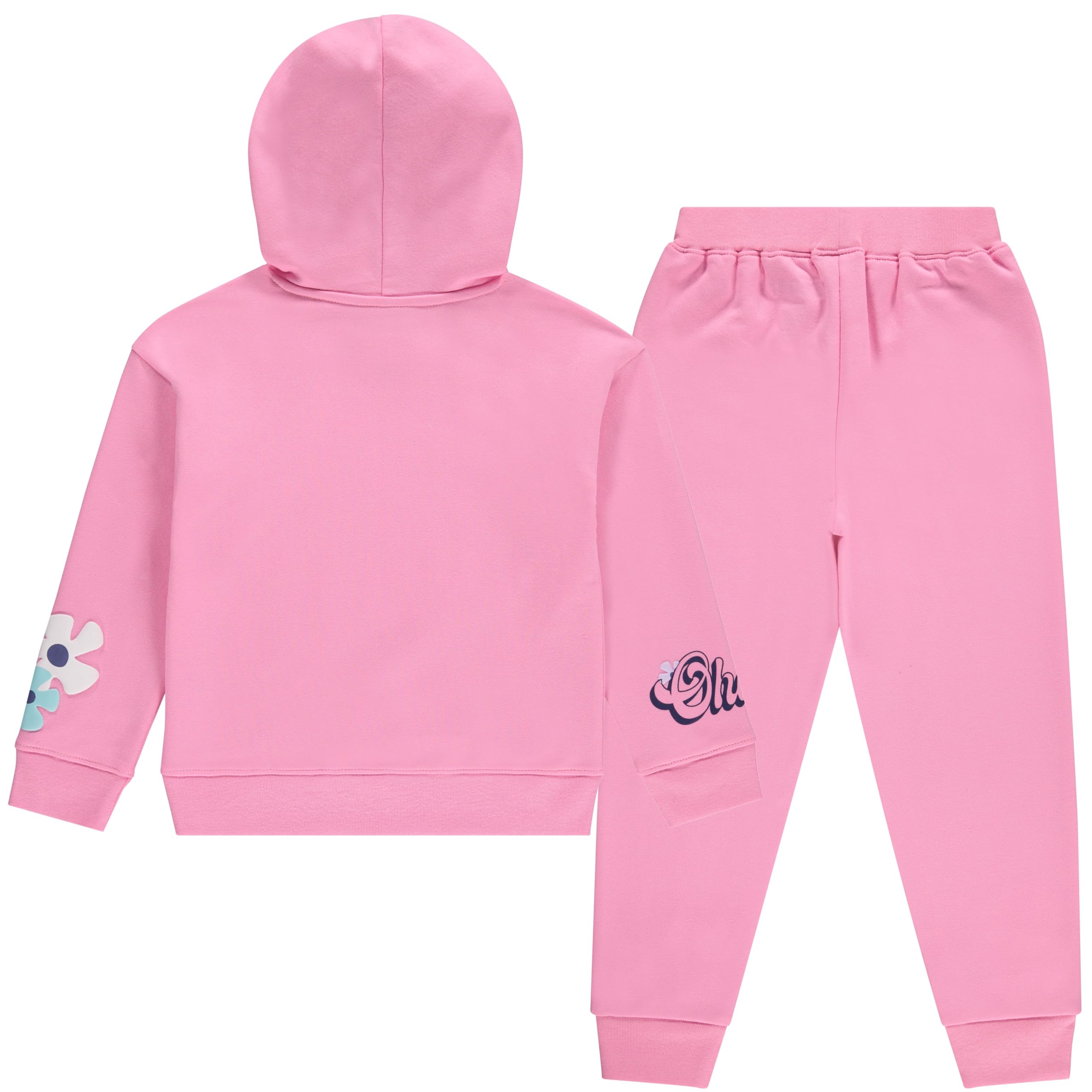 Disney Lilo & Stitch - Conjunto de ropa para niñas, sudadera con capucha y pantalón deportivo, conjunto de 2 piezas, tallas 4-16