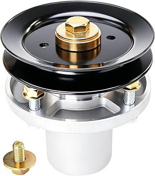 607418 601804 607418P Spindle Assembly with 604665 Pulley Fit for 48 Inch Mower Deck Hustler Raptor SD SDX Sport Flip-Up FlipUp BigDog C Lawn Mower Parts