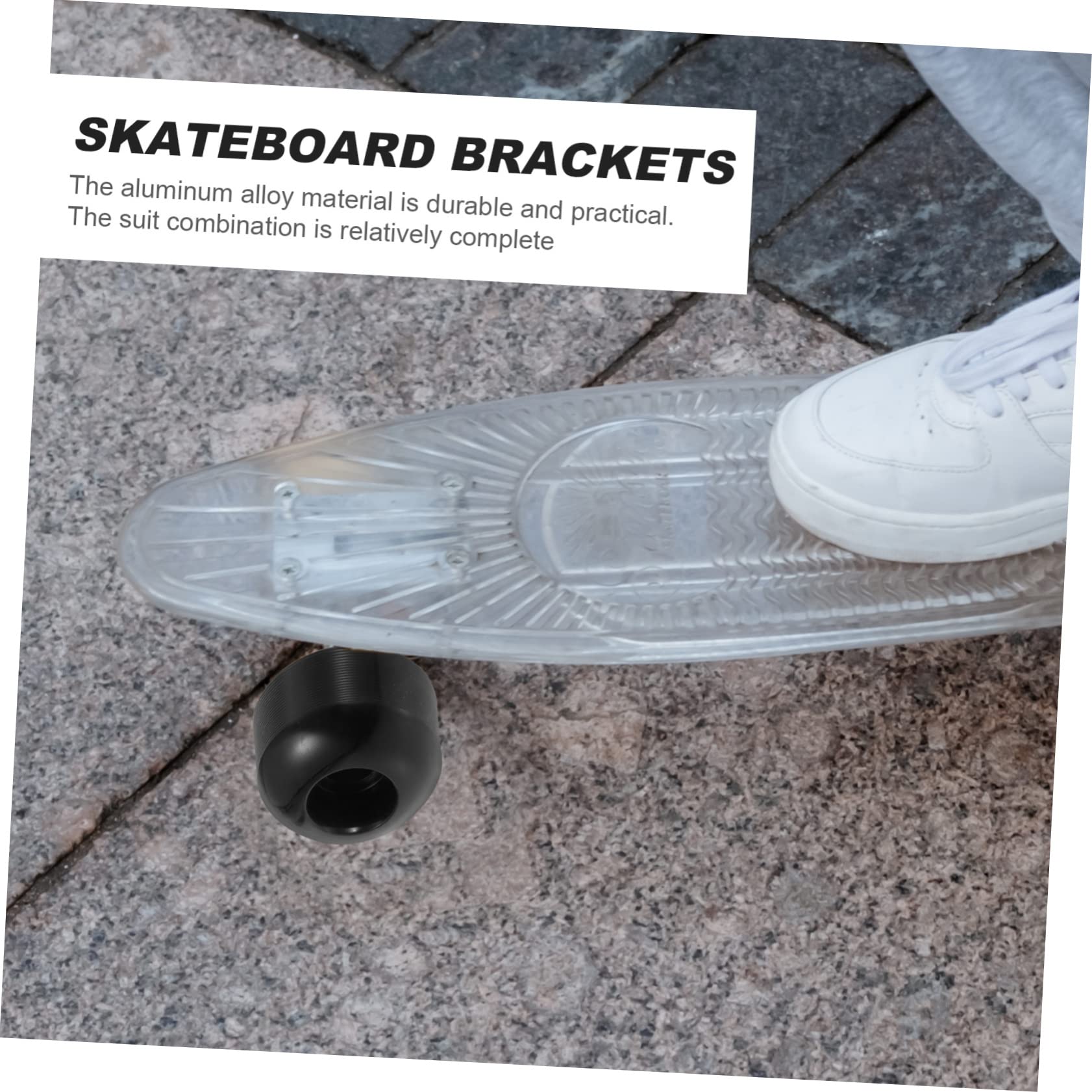 UPKOCH Kit de Pont de Skateboard Double Tilt, Ensemble Complet Noir