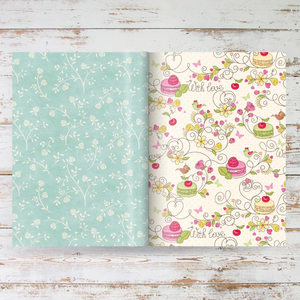 Daphne's Diary Scrapbook III | 50 Seiten mit 100 schönen Designs | Vintage Scrapbooking-Kit mit hochwertigem Papier und Bastelmaterialien | Ideal für Selbstfürsorge und kreative Projekte