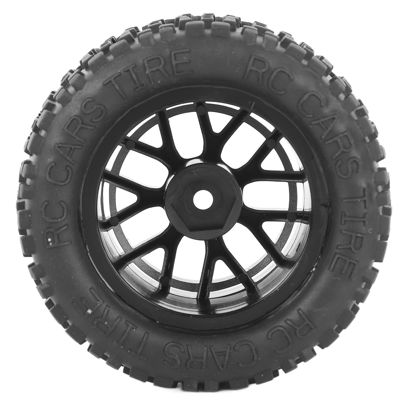 Ruota per Camion RC, 4 Pezzi Ammortizzazione Forte Pneumatici RC Ecologici Struttura Irregolare Presa Eccellente per 1:14 1:16 1:18