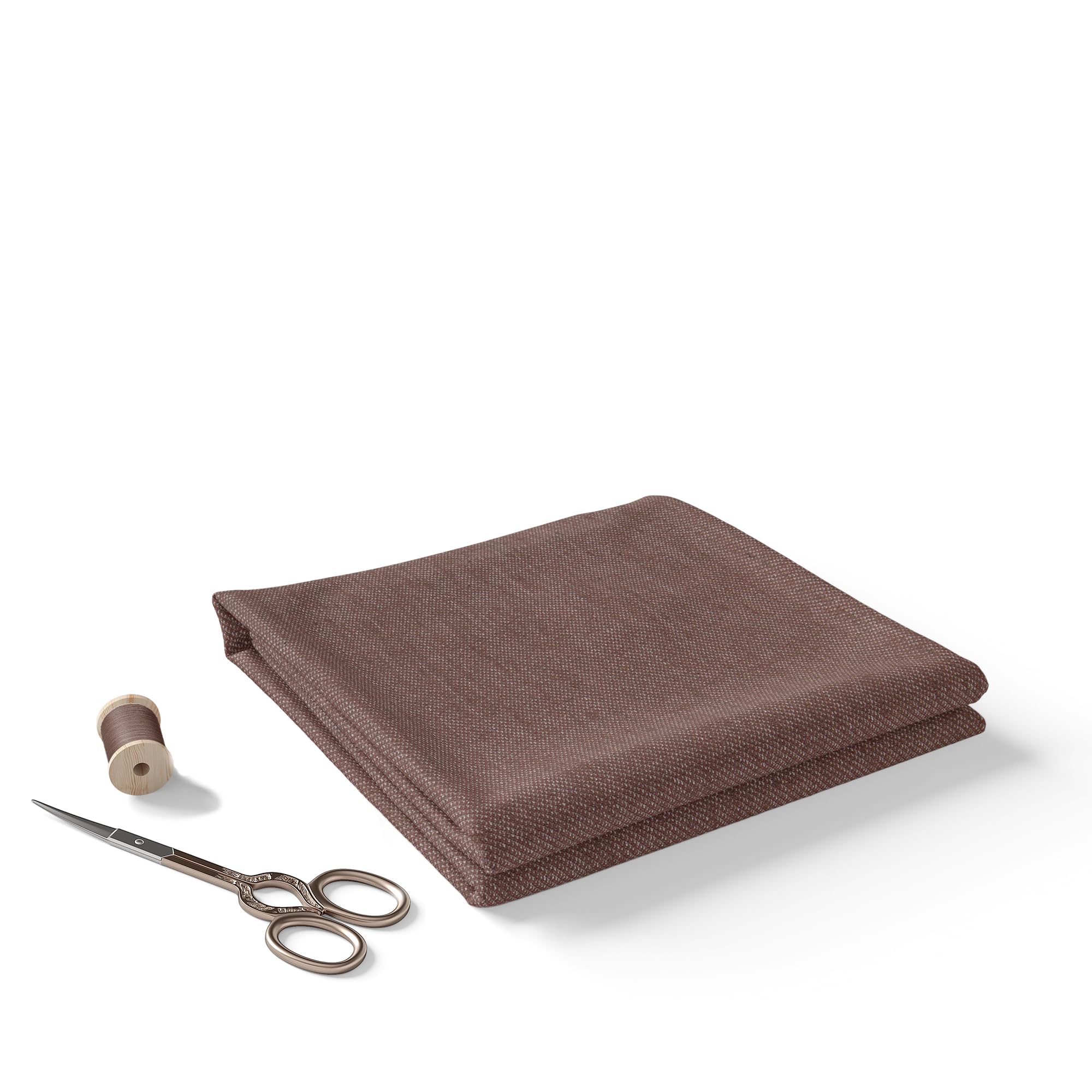 BIGREAMS Unstitched Brown Cotton Stretchable Denim Fabric – 12 OZ | 58" Wide | Heavyweight Jeans Fabric for Pants, Chinos, Cargos, DIY Sewing Projects – By the Meter