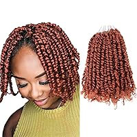 Vista 7 de BOHOBABE Cabello de Ganchillo Pre-retorcido Passion Twist de 14 Pulgadas Cabello Corto Ombré Gris Pre-enrollado de Ganchillo Passion Twist