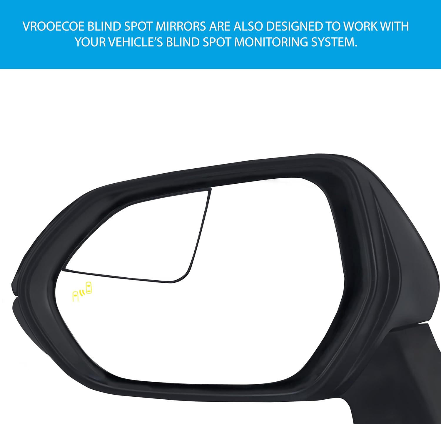 Convex Stick On Custom Fitted Blind Spot Mirrors Compatible With Toyota Camry 2018-2025- Engineered to Provide A Wider View