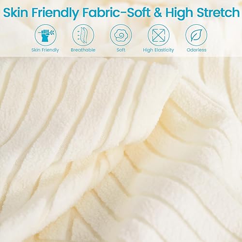 Miniatura 4 de OKYUK Funda mágica universal resistente al desgaste, fundas de cojín elásticas de repuesto para sofá, fundas de sofá antideslizantes en forma de L,