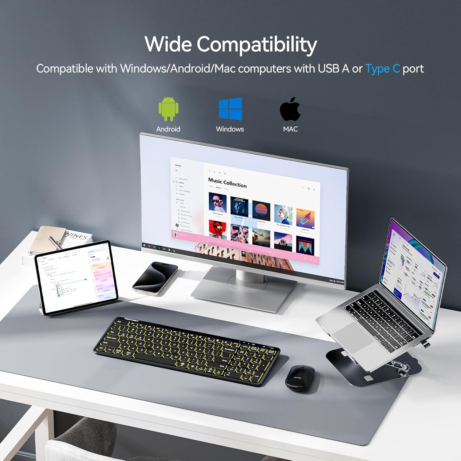 Wide Compatibility with Windows, Android, Mac