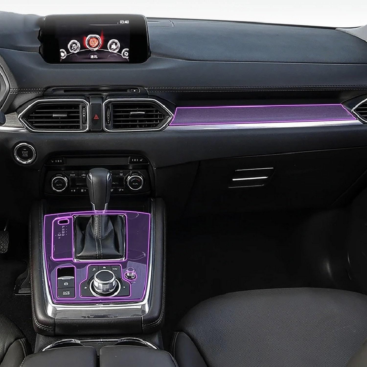 Film protection écran LCD anti-rayures pour console de navigation Mazda CX-8
