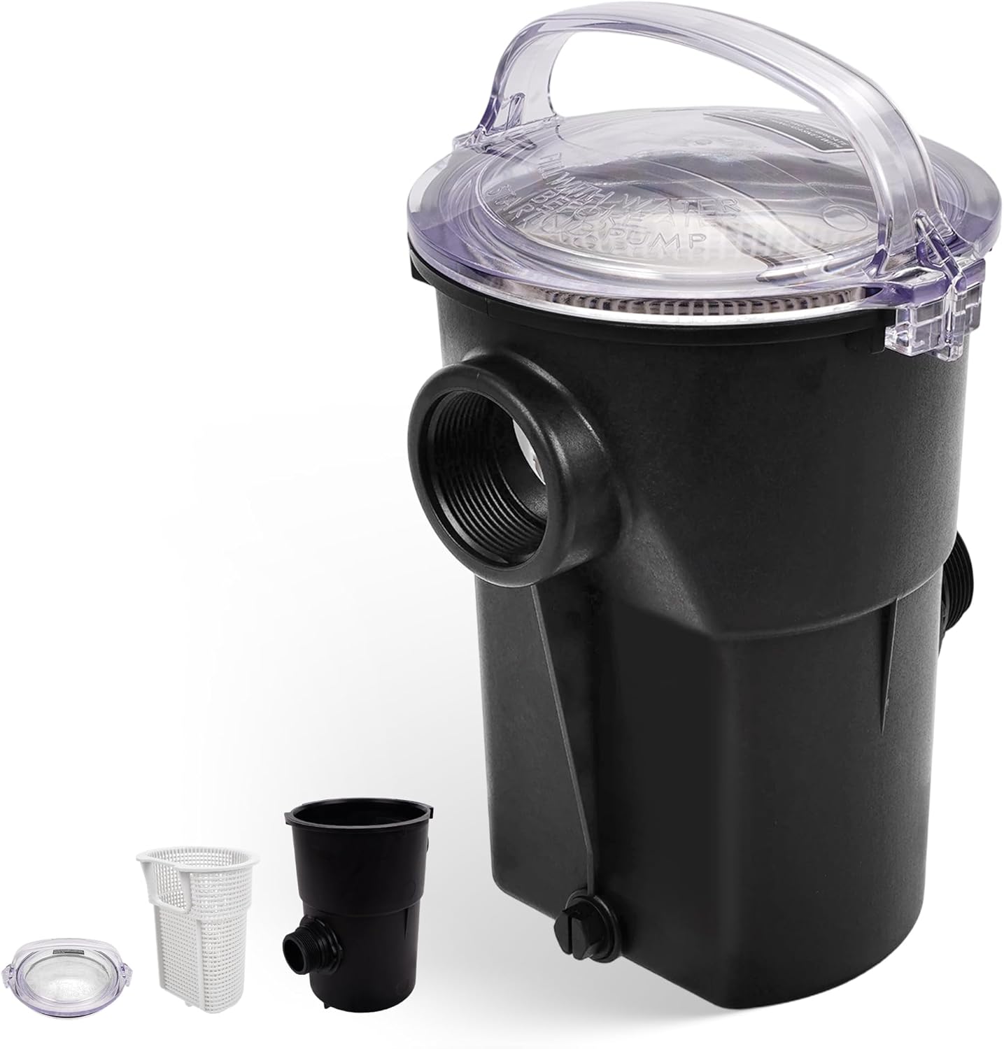 SP1516 Pump Strainer Housing with Lid & Basket, Compatible with Hayward Power-Flo LX & Power-Flo II Series Pool Pumps, Includes Gasket and Drain Plug