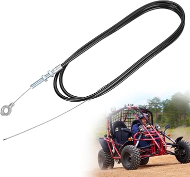 Throttle Cable 75" Long With 67" Casing #8251 | Replacement For Manco Go Kart Cart