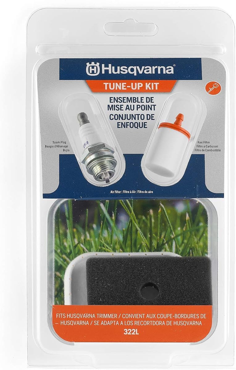 Husqvarna 599334801 322L Kit de mantenimiento de recortadora de hilo, kit de afinación de piezas de recortadora fácil de instalar