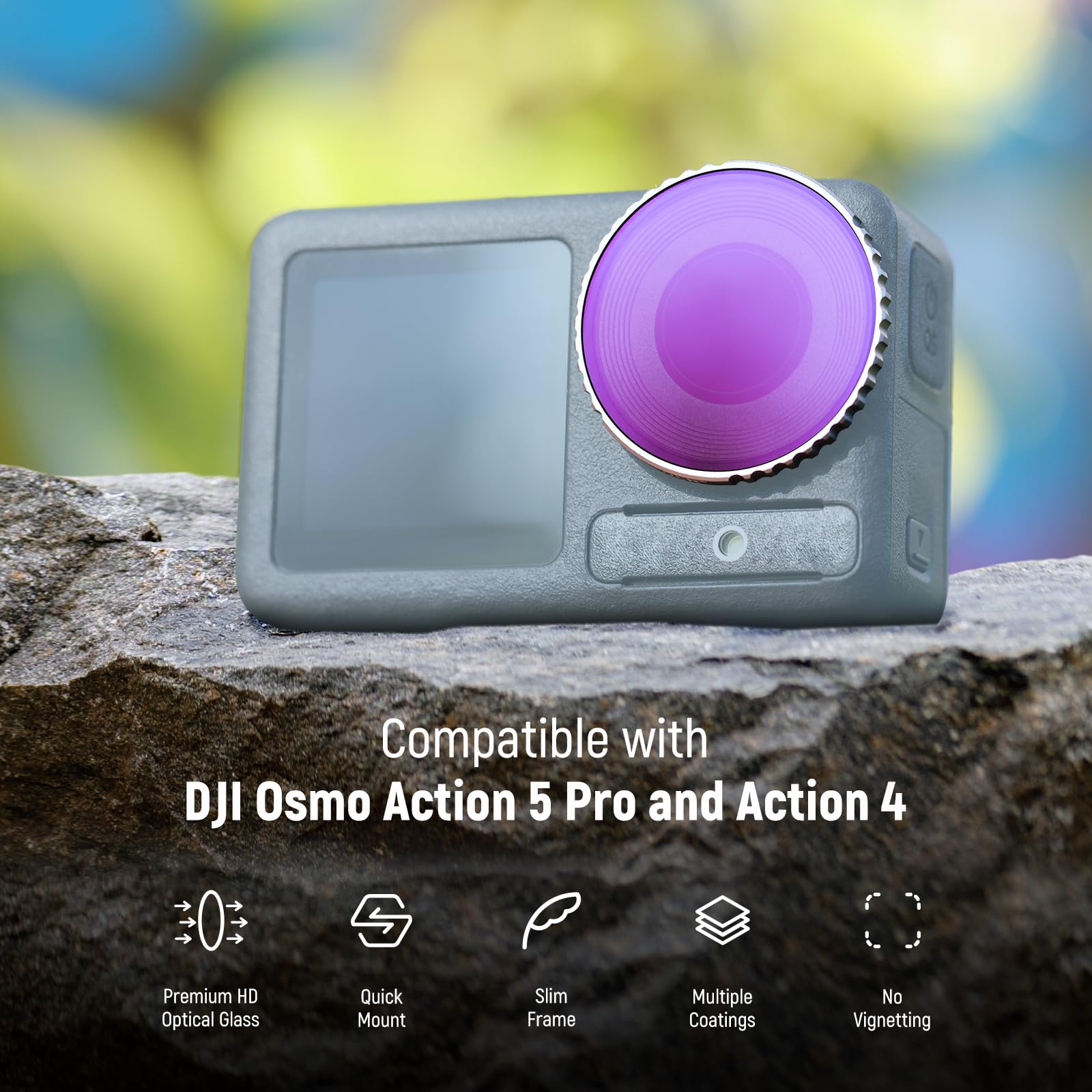 Filtri ND per DJI Osmo Action 5 Pro/4 - Set 4PCS FL-B04 - Dettaglio