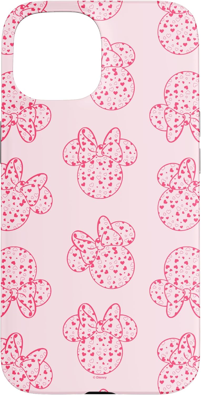Disney Mickey And Friends Minnie Valentine's Day Heart Fill Case for iPhone 16 Pro