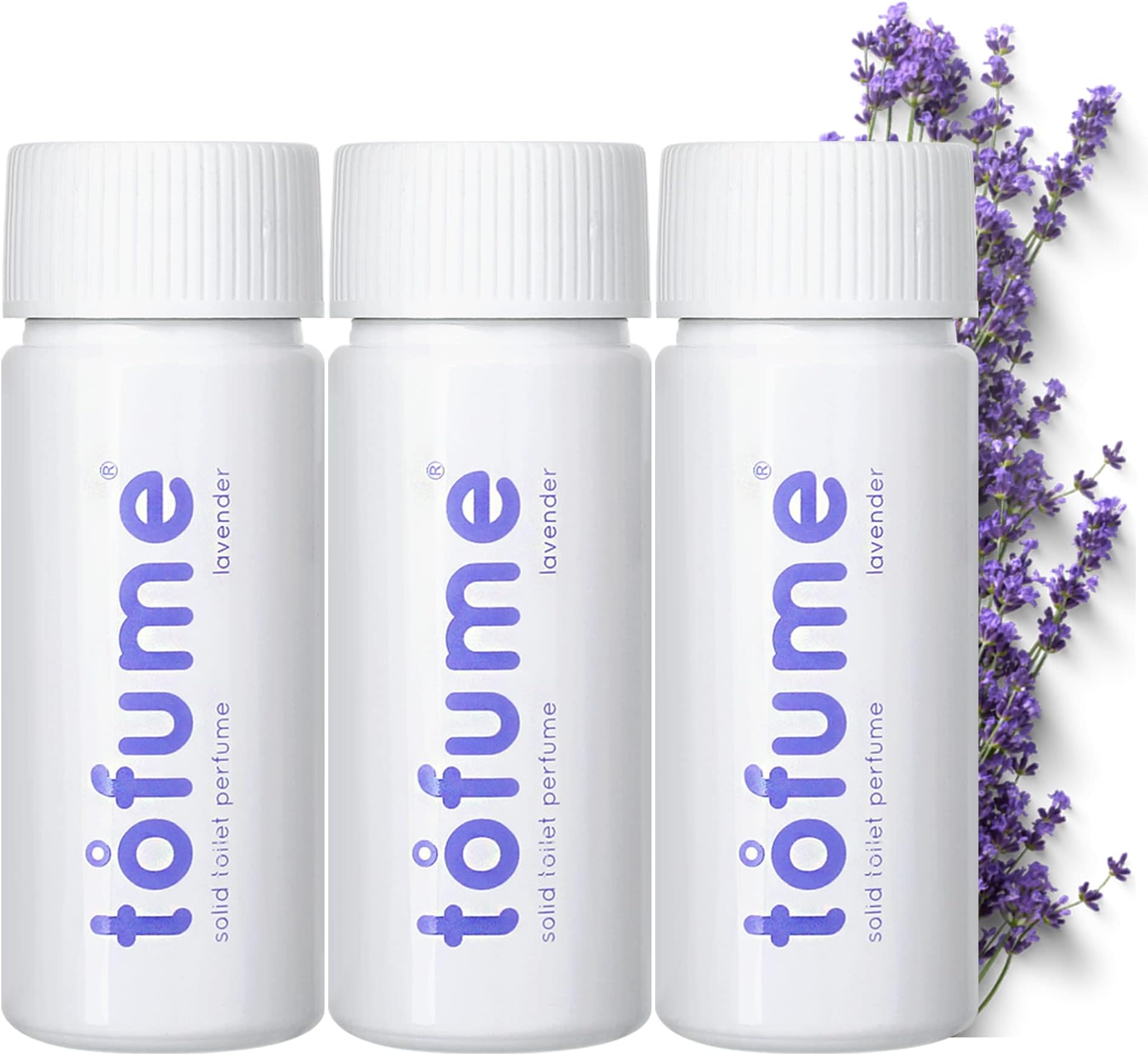Effervescent Bathroom Air Fresheners - Floral Lavender Fragrance - Toilet Deodorizer Tablets, Air Fresheners For Bathroom, Drop in Flushable Air Freshener Toilet Fresheners, 3 Pack