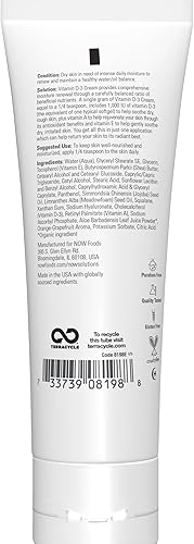 Miniatura 2 de NOW Solutions Crema de vitamina D-3 1000 IU por gramo alta potencia humedad intensa 4 onzas