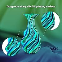 Vista 2 de Yousu - Filamento PLA de seda 1.75mm, filamento para impresora 3D de coextrusión de doble color, compatible con la mayoría de impresoras 3D, seda