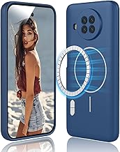 Magnetic Cover for Xiaomi Mi 10T Lite 5G – Soft Liquid Silicone Case, Shockproof Protection Case, Compatible with Magnetic Accessories, Blue