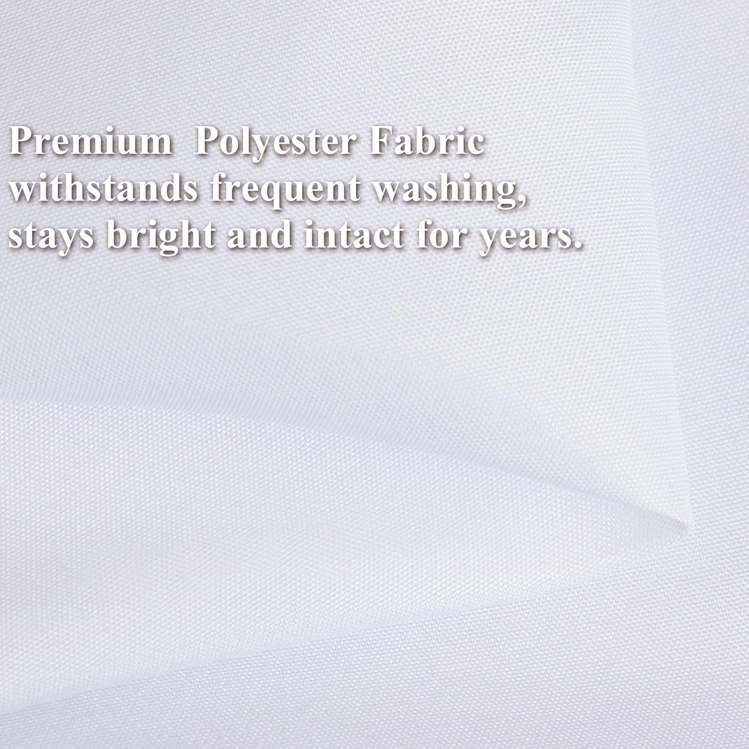 White Table Cloth Rectangle 60 X 102 Inch TableCloths for 6 Foot Rectangle Tables Washable and Reusable Polyester Table Covers for Wedding, Parties, Banquet, Camping (8 Pack)