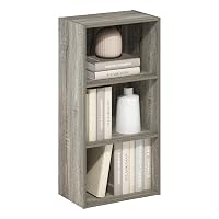Furinno Luder Libreria a 3 ripiani aperti, rovere francese