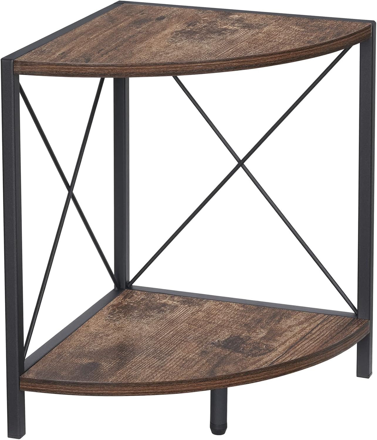 Buy Snughome Rustic Corner Shelf for Desktop, 2 Tier Corner Storage